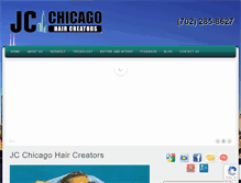 Tablet Screenshot of jcchicagohaircreators.com
